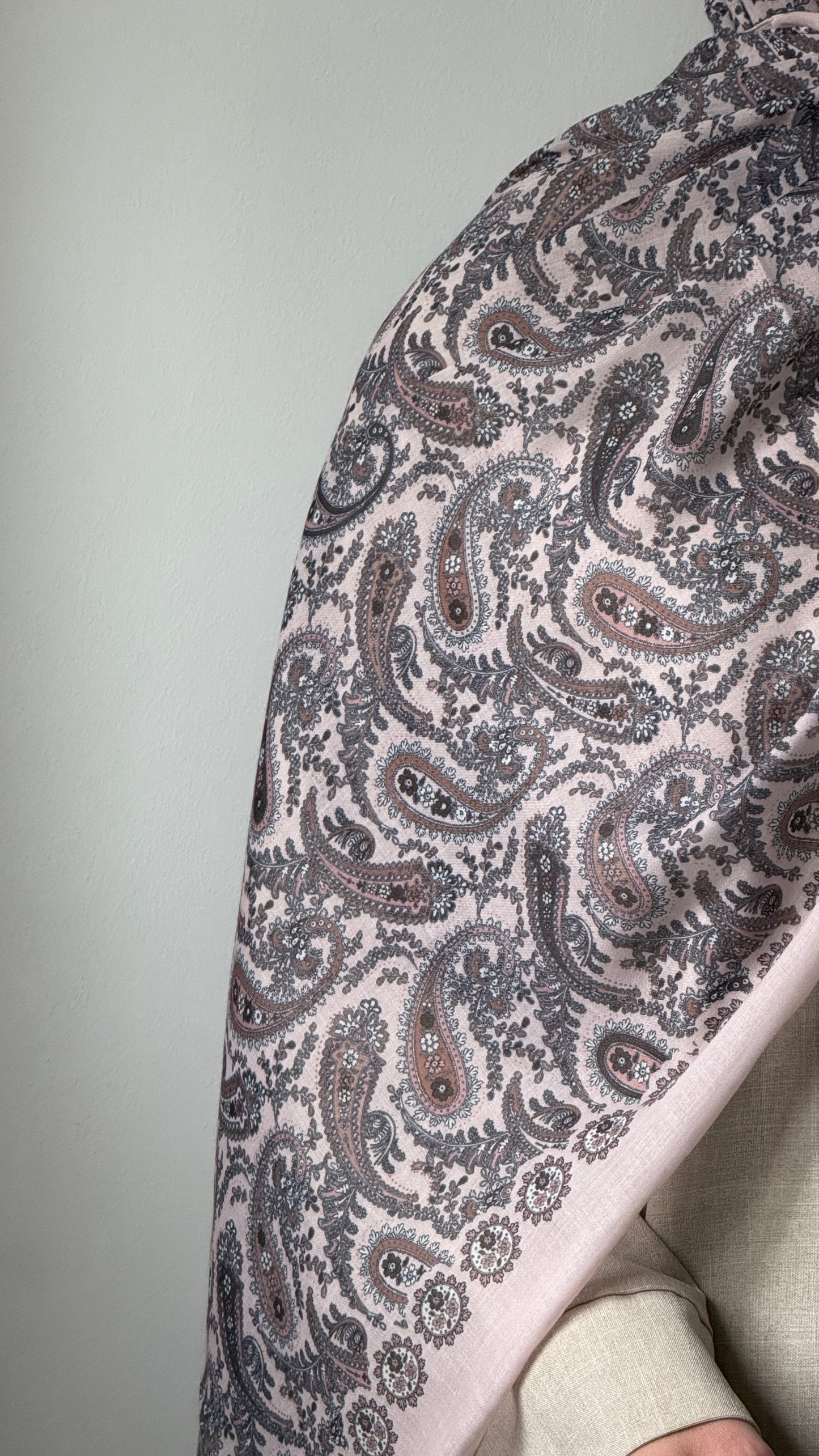Pink Patterned Hijab
