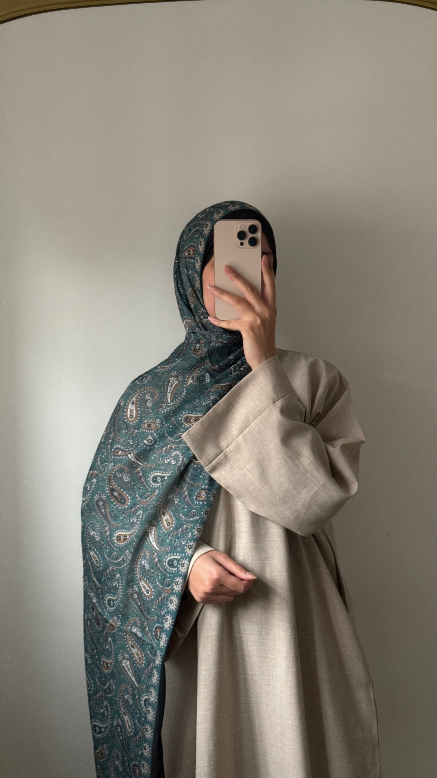 Emerald Patterned Hijab