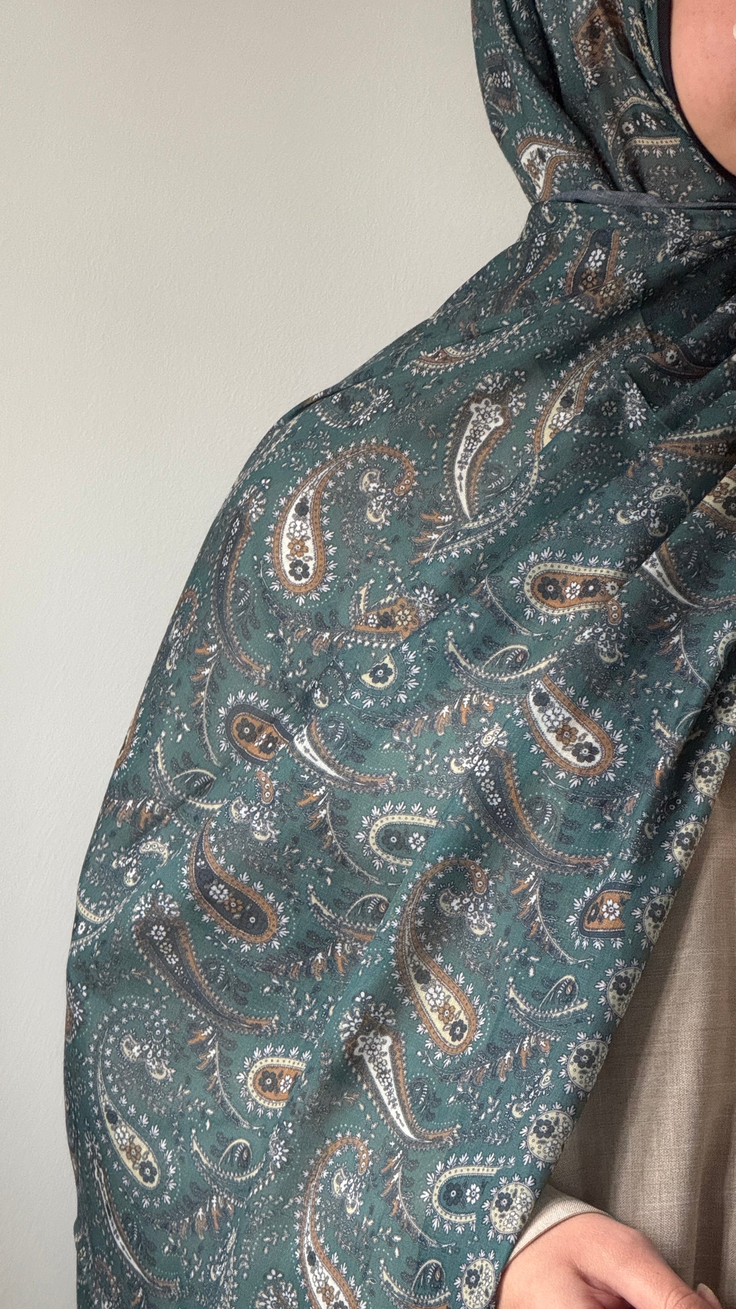 Emerald Patterned Hijab